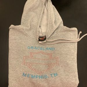 RARE! Harley Davidson hoodie from Graceland.